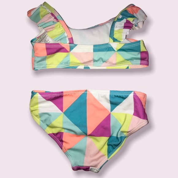 Crazy 8 Geometric Print Two-Piece Bikini Swimsuit.  Size 3T. - Picture 2 of 4